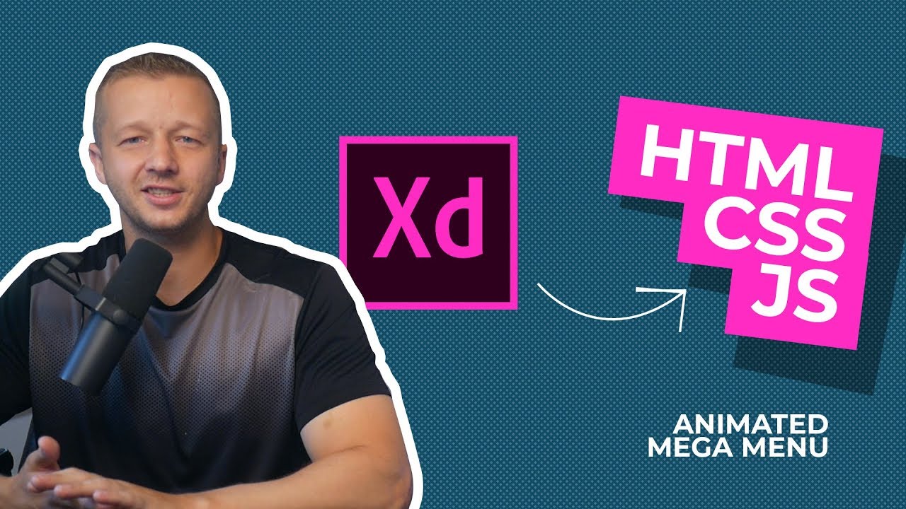 From Adobe XD Prototype to HTML, CSS & JS - Making an Animated Mega Menu
