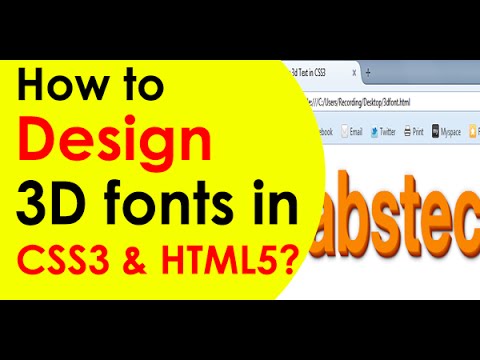 How to CSS 3d text effect using CSS3 and HTML5? -  HelloHelper