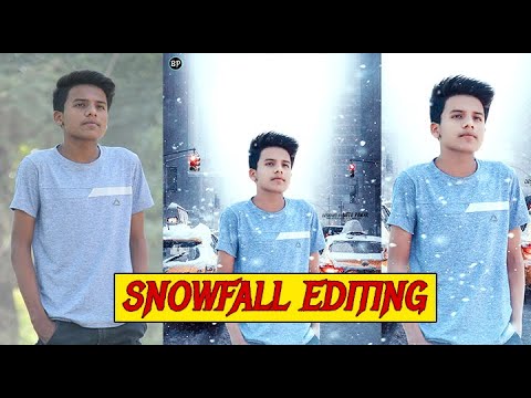 SNOWFALL EDITING Tutorial In Photoshop