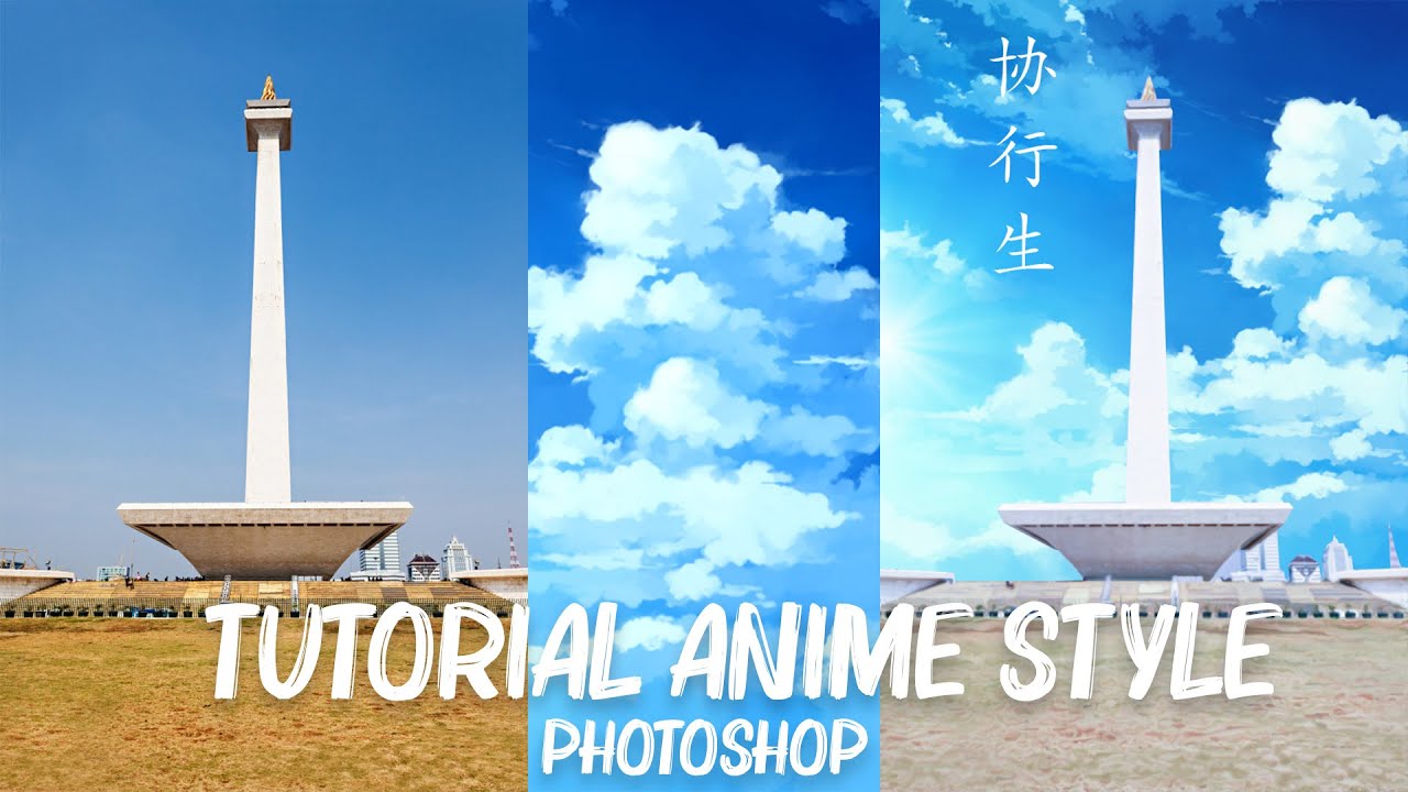 Tutorial Edit Foto Pemandangan Gaya Anime di Photoshop