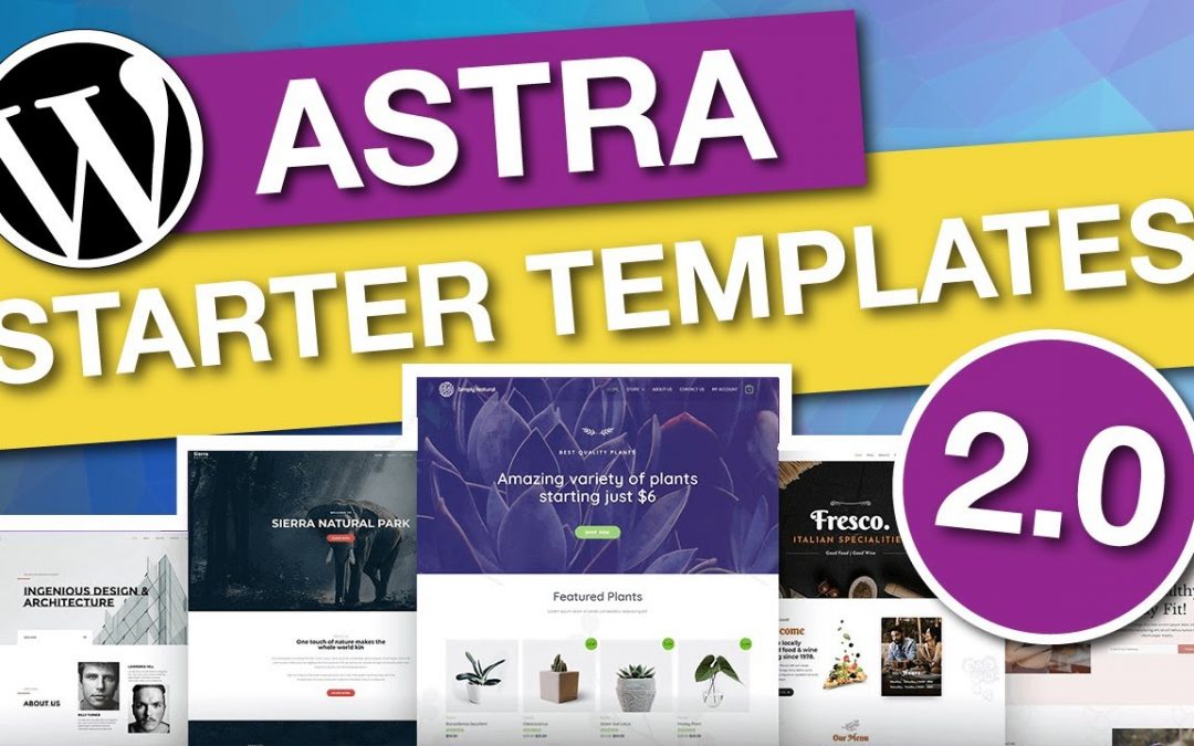 Web starter. Astra website. Starter Templates. Макет Astra WORDPRESS.