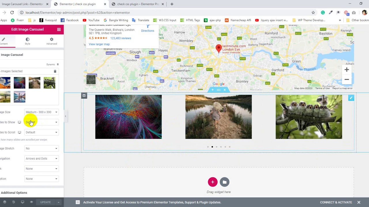 Add Custom link to Images in Image Carousel Widget- Elementor