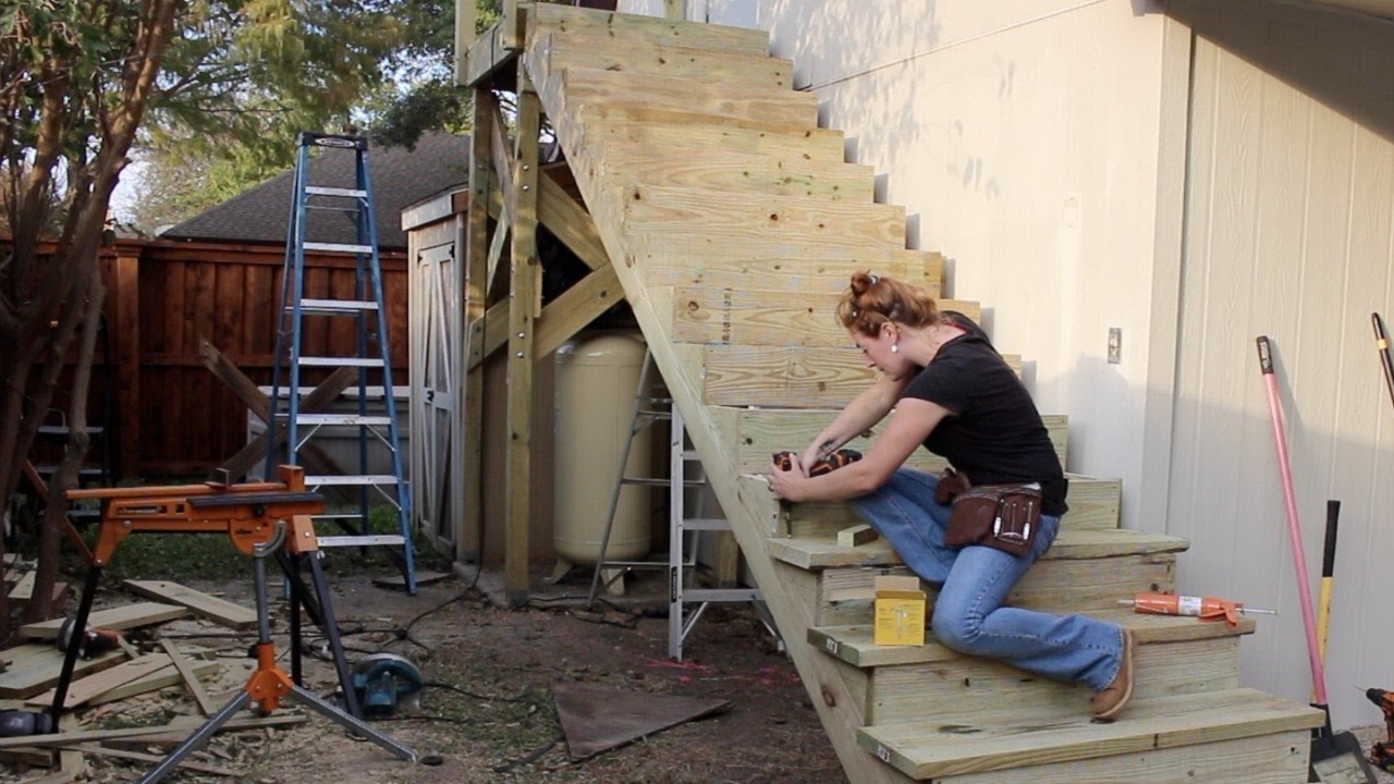 Building a Large Outdoor Staircase