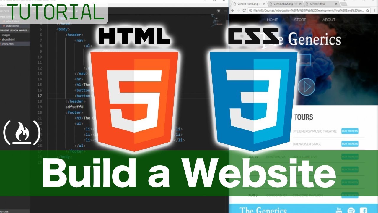 HTML and CSS Tutorial - Create a Website for Beginners