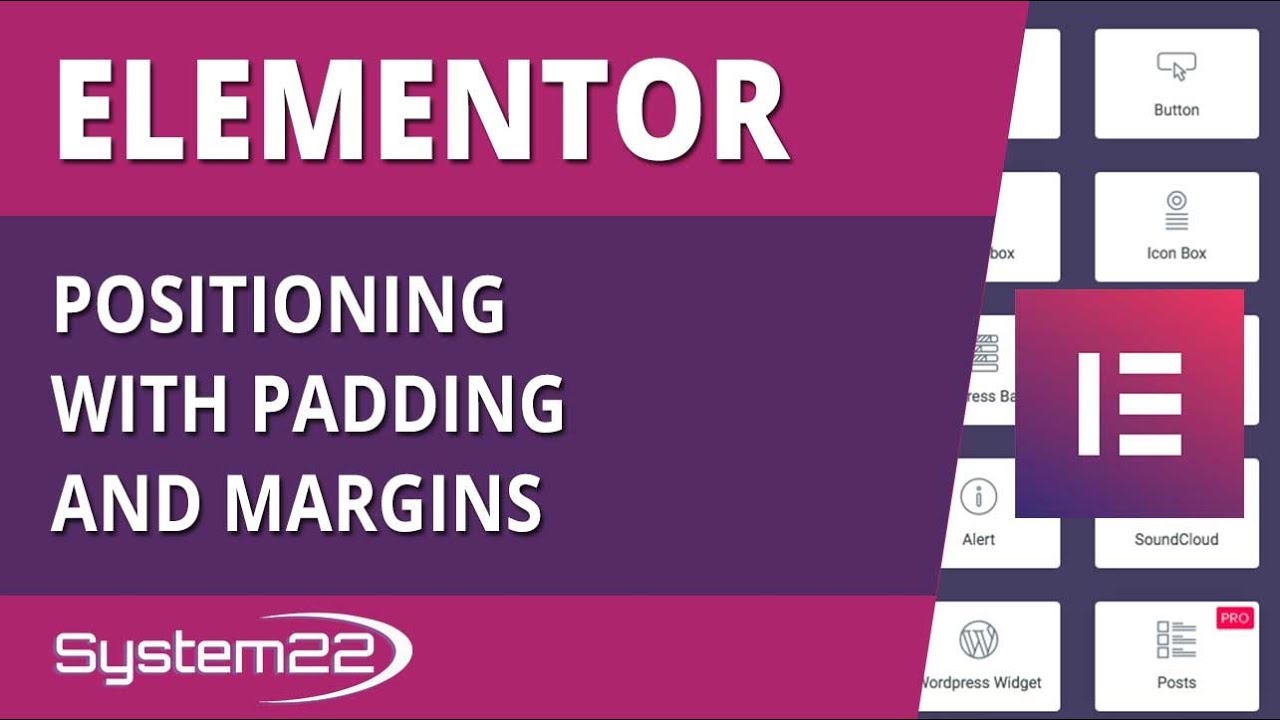 Elementor WordPress Plugin Positioning With Padding And Margins