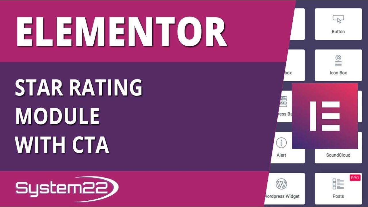 Elementor WordPress Plugin Star Rating Module With CTA