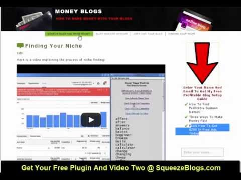 Free WordPress Squeeze Page Plugin And List Building Tutorial Free Wordpress Squeeze Page Plugin And List Building Tutorial
