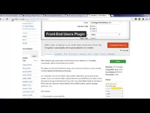 Front-End Only Users - WordPress Plugin