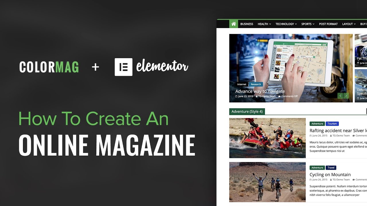 How to Create a WordPress Magazine Website With ColorMag & Elementor