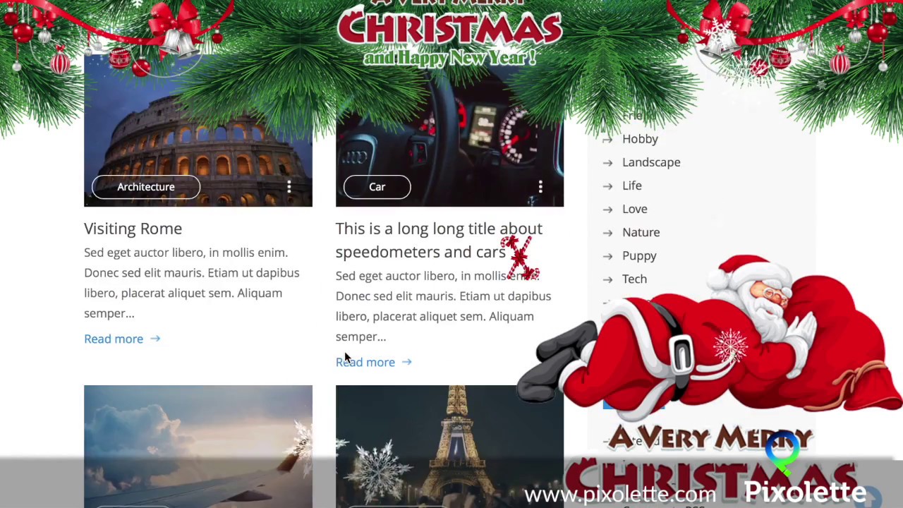 How to decorate your WordPress website with Christmas Panda free plugin