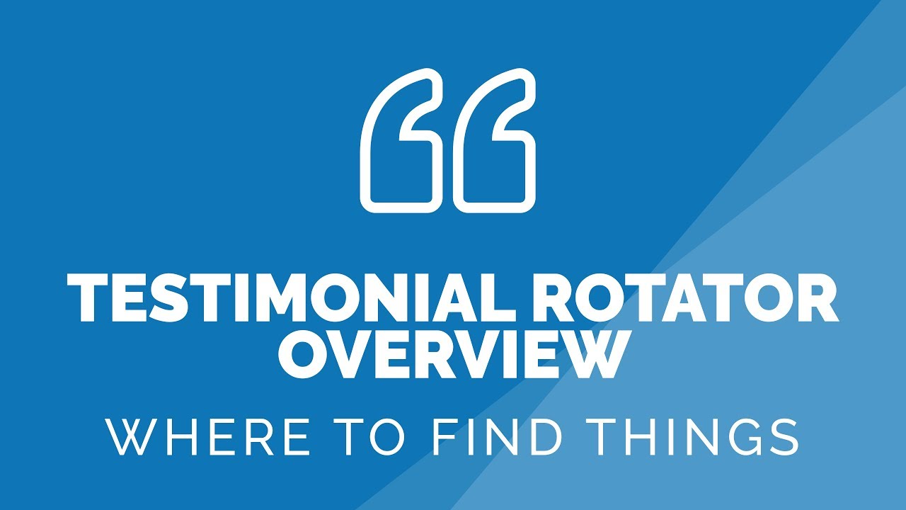 Is this WordPress Plugin for you? – Testimonial Rotator Overview