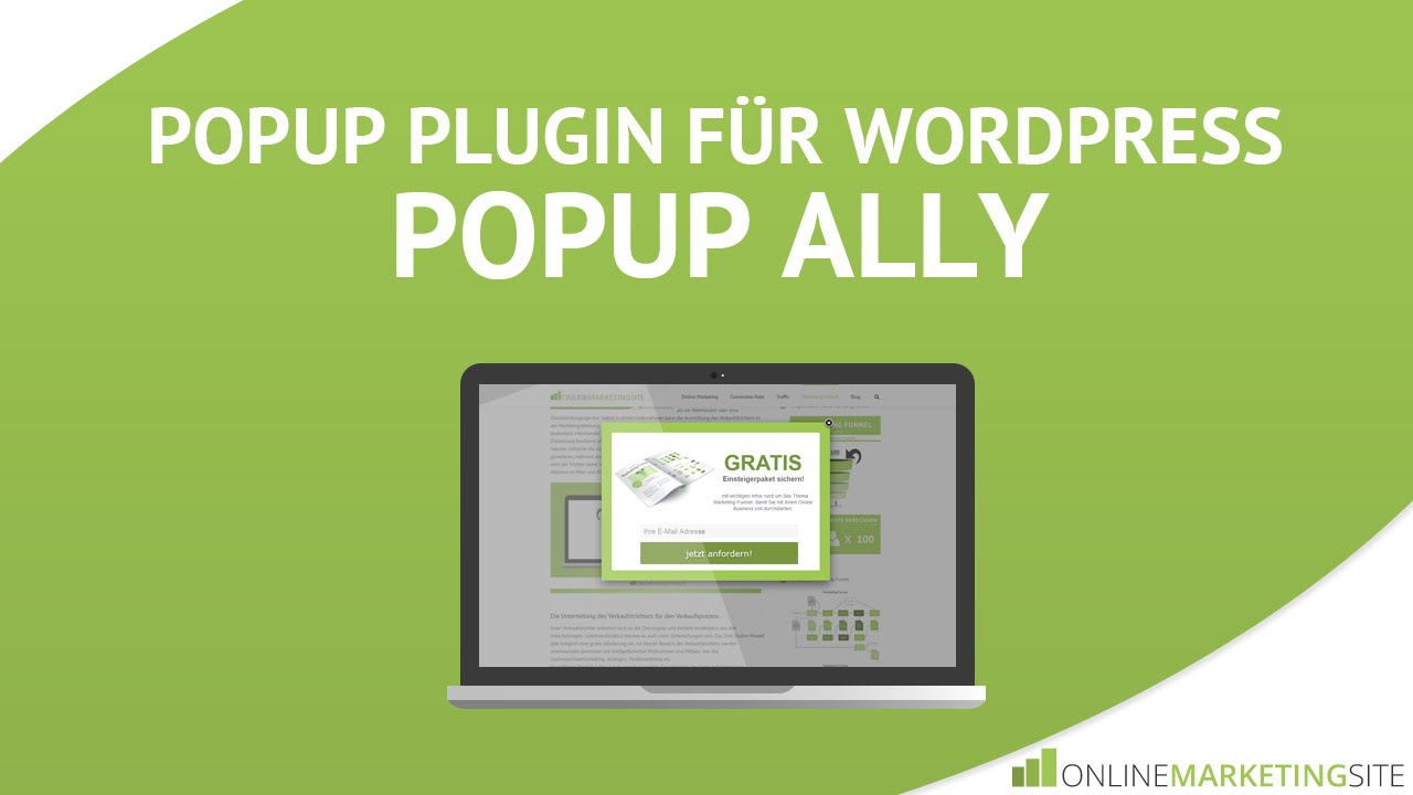 Popup Plugin für Wordpress: PopupAlly