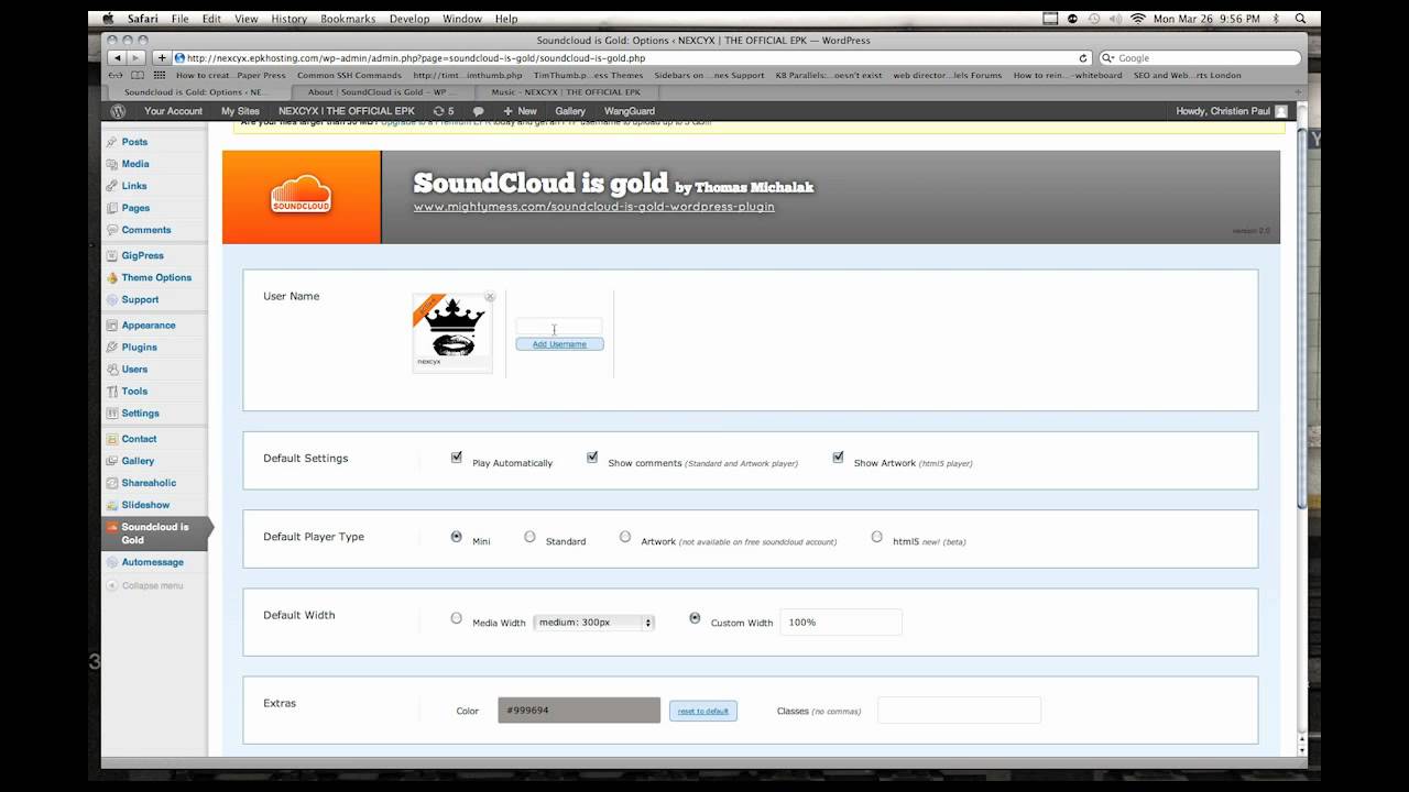 Soundcloud is Gold – WordPress Plugin Soundcloud is Gold - WordPress Plugin