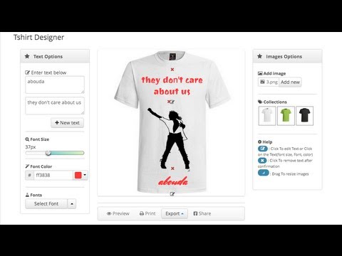 T-shirt Designer - Wordpress Plugin