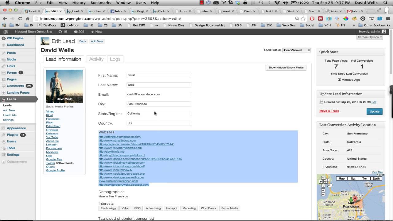 WordPress Leads Plugin Intro WordPress Leads Plugin Intro