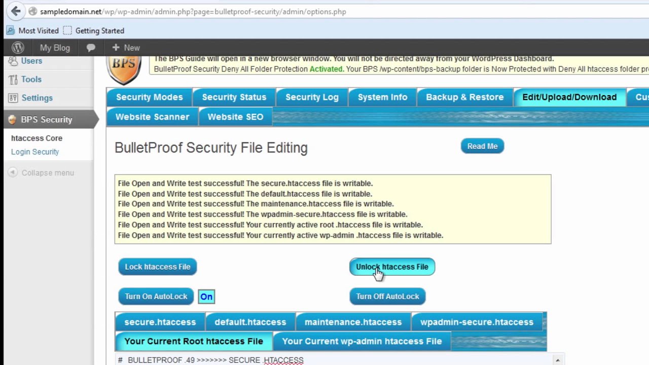 WordPress Security Series: BulletProof Plugin