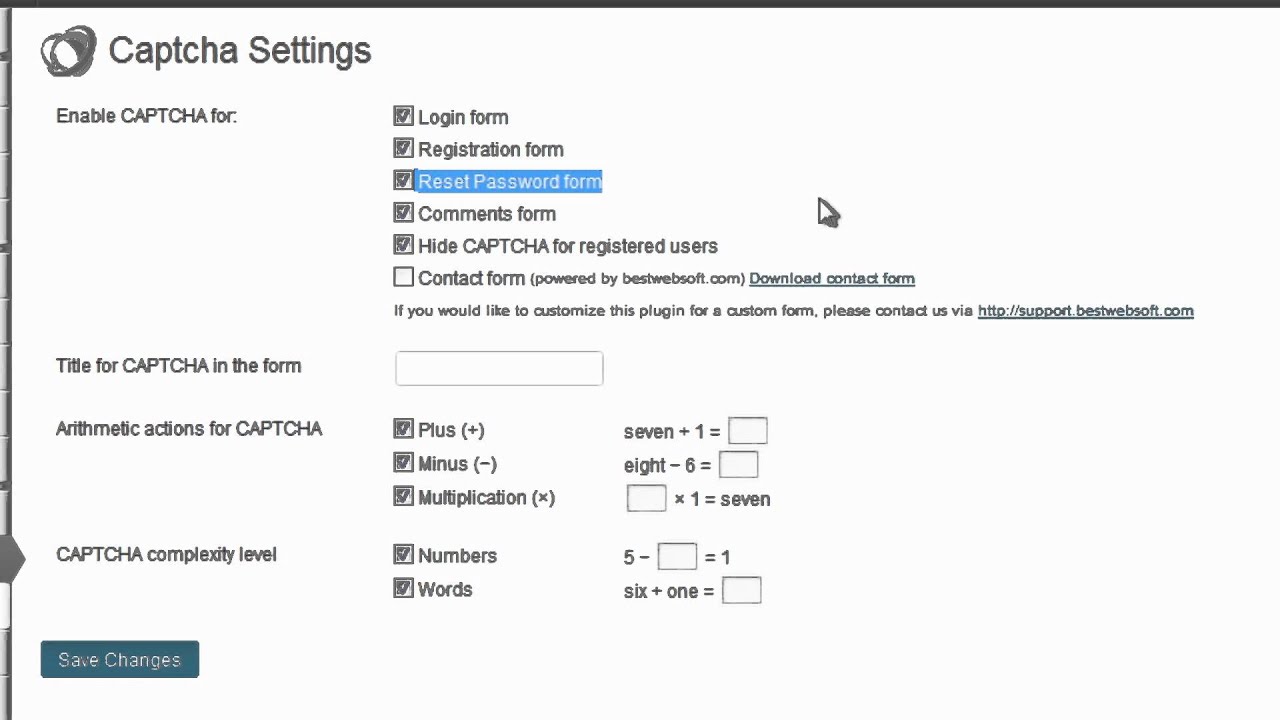 WordPress Security Series: Captcha Plugin