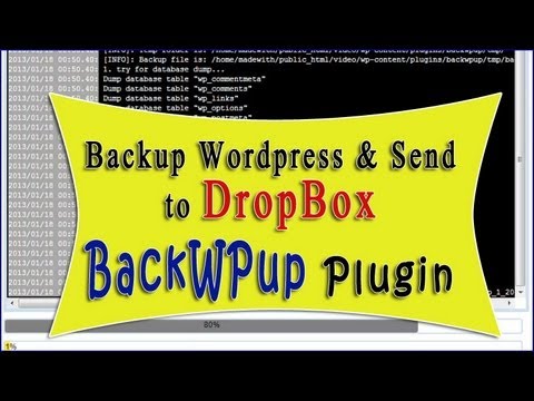 Wordpress Backup Plugin for Dropbox 2013 - BackWPup Tutorial