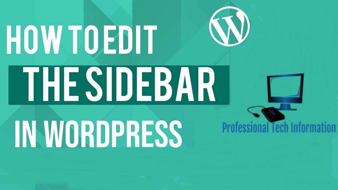 How To Customize Sidebar in Wordpress || WordPress English Course