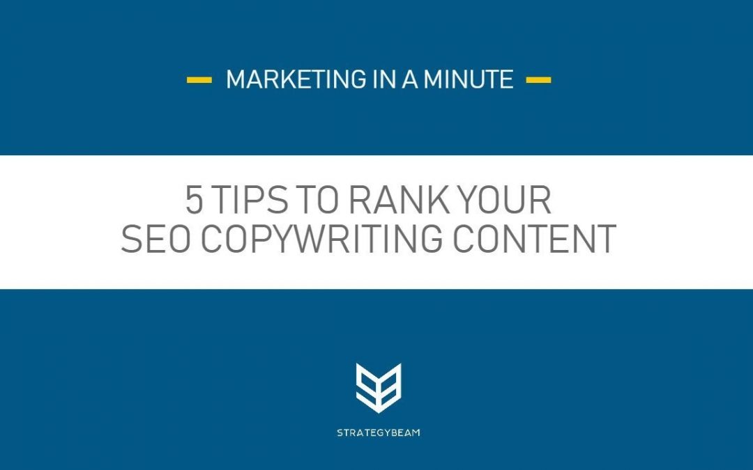 search engine optimization tips – 5 Of The Best Tips To Rank Your SEO Copywriting Projects