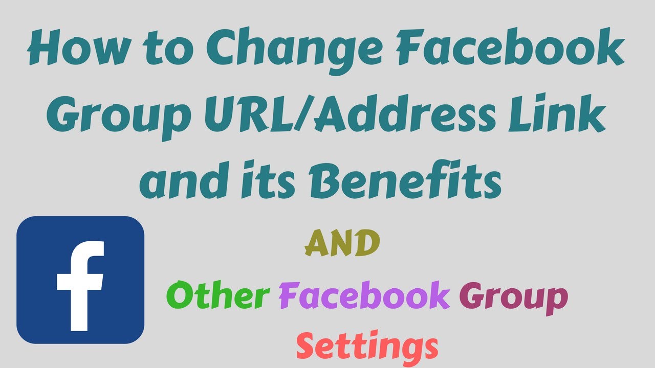 How to Change Facebook Group URL/Address Link (Facebook SEO Tips) and Other Facebook Group Settings