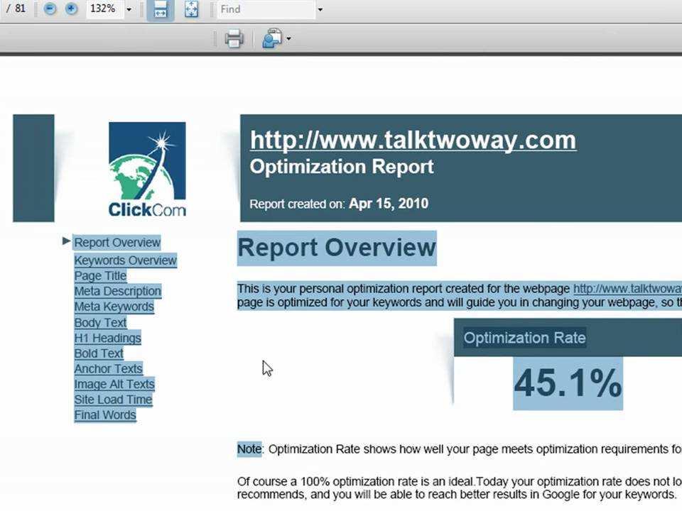 How to optimize your Website, Tutorial on Search Engine Optimization (SEO)