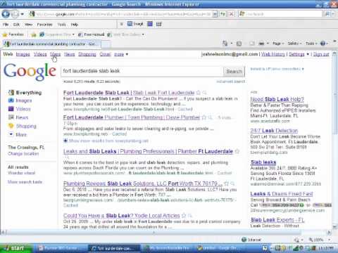 Plumber SEO - Search Engine Optimization - Proof - Case Study