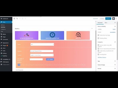 RankFlux Review Demo - Search Engine Optimization Plugin For WordPress