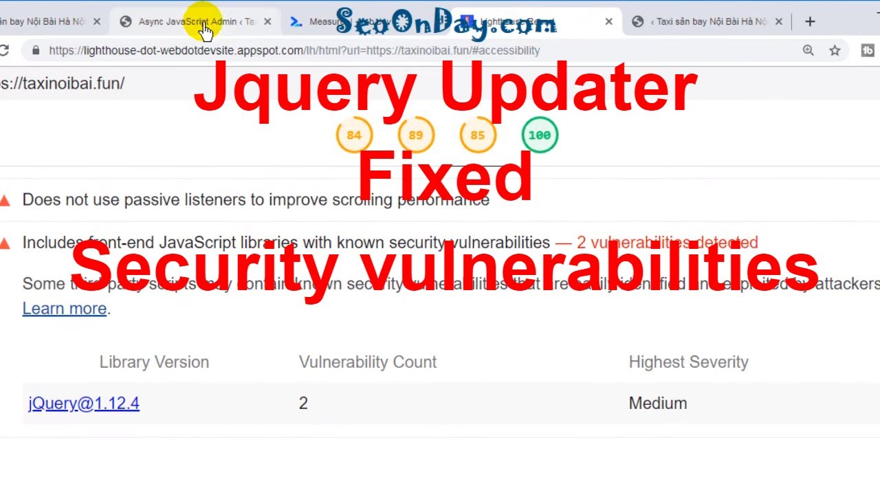[SEO Tips] [7] Jquery updater Fixed Security Vulnerabilities