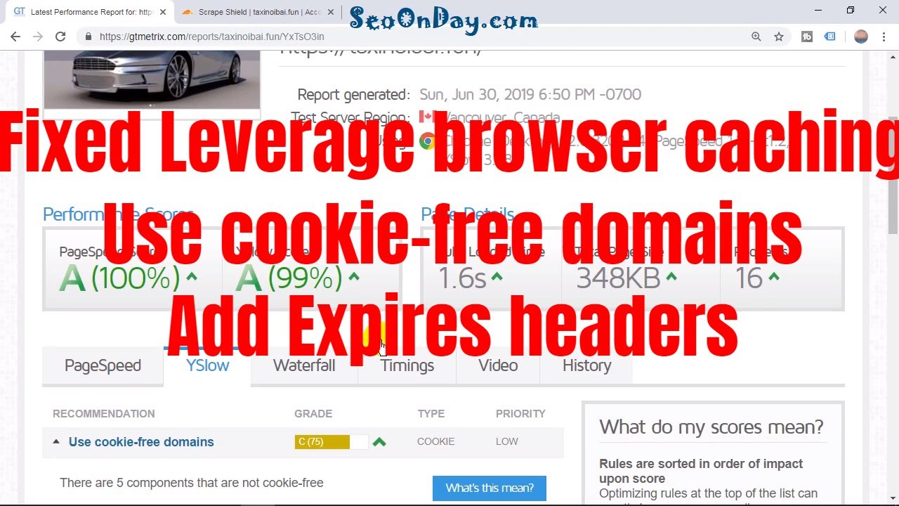 [SEO Tips]12.Fix Leverage browser caching|Use cookie-free domains|Add Expires headers