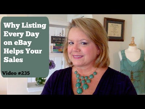 SEO eBay Search Engine Optimization Advice - Listing Every Day Increases Sales