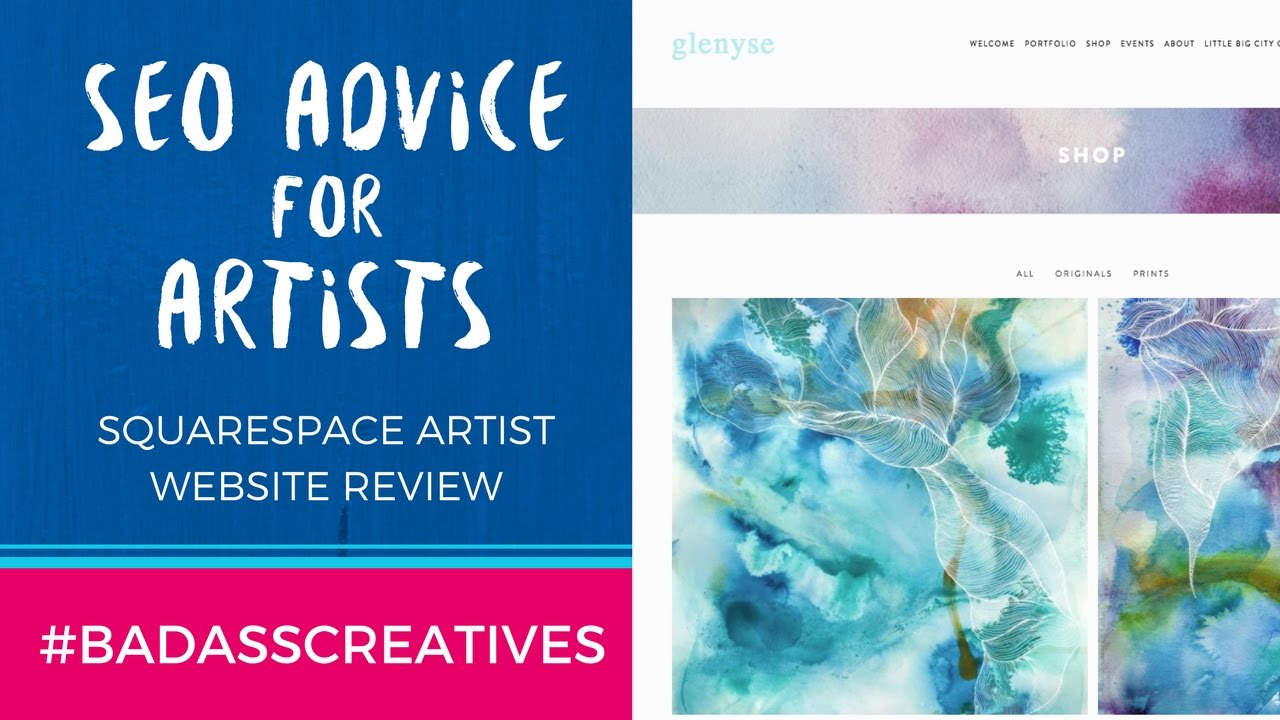 Squarespace Artist Website Review: SEO Advice for Artists