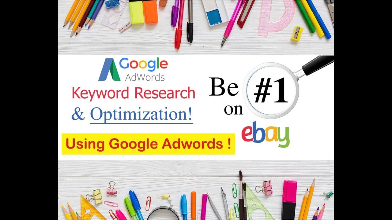 eBay Title SEO Optimization Using Google Adwords - Title Keyword Generator 2019