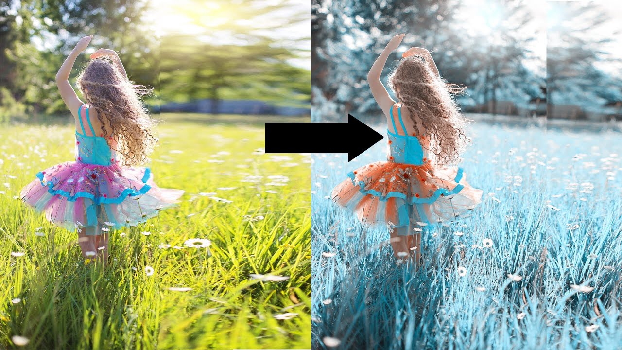 1-Minute_Photoshop__Blue_and_Gold_Color_Grading_Effect_in_Photoshop | Photoshop Tutorials