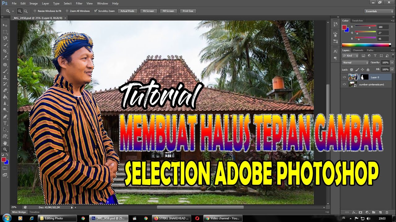Tutorial Membuat Halus Tepian Gambar Hasil Seleksi Adobe Photoshop