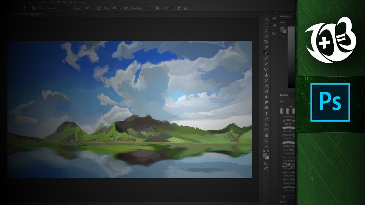 Another Landscape | Adobe Photoshop speedpaint