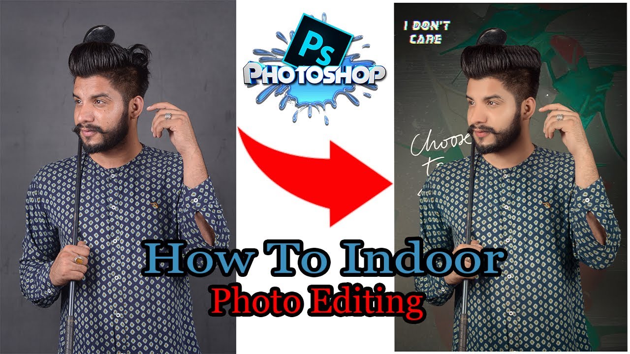 How to indoor photo editing full tutorial in adobe photoshop