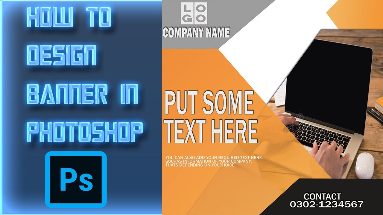 How to make Banner in ADOBE PHOTOSHOP