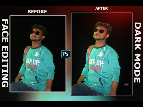 Dark mode and face editing in adobe photoshop 2020 tutorial- Rishat Editz