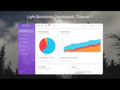 How to create a Responsive Admin Template using Light Bootstrap Dashboard - 1/3
