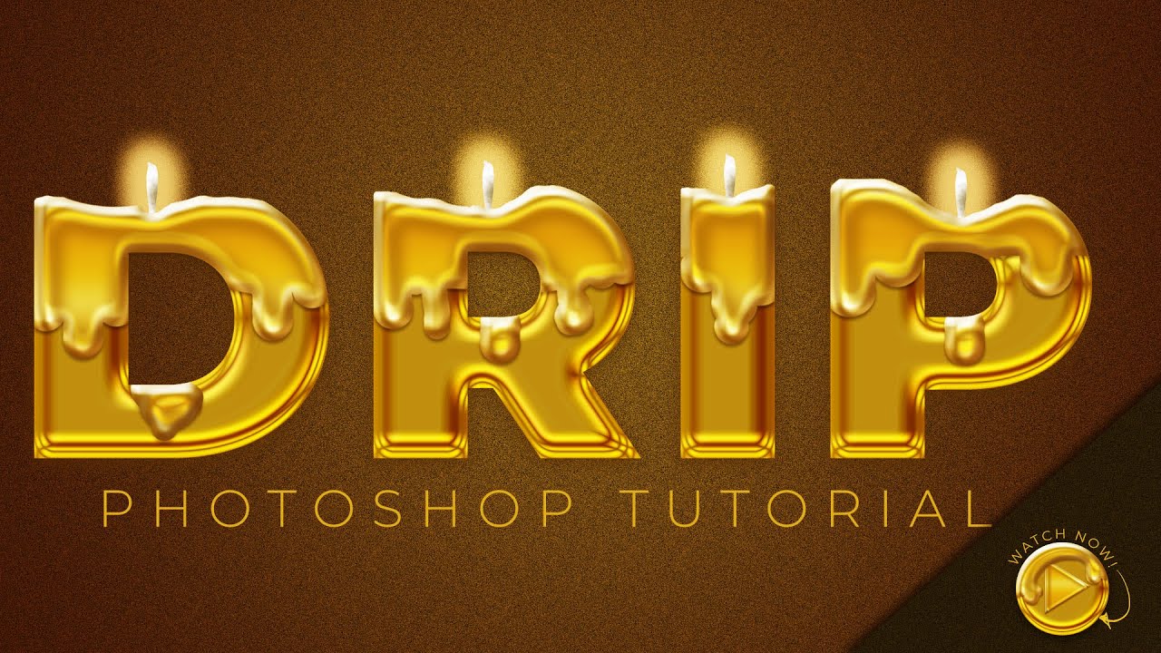 Photoshop Tutorial: How to Make a Dripping Text Effect