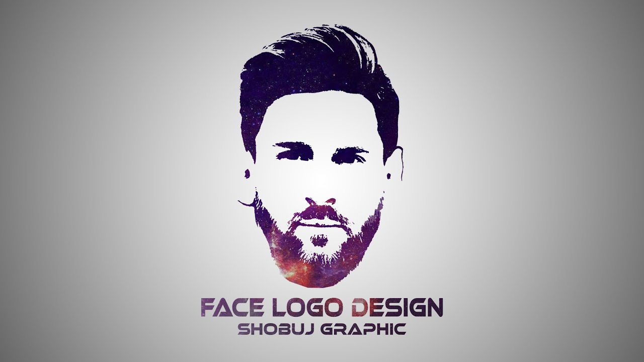 How to make your face  logo - photoshop cc tutorial