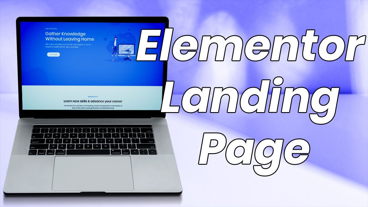 Creative Landing Page Using Elementor Page Builder | Design One Page Template with Master Addons