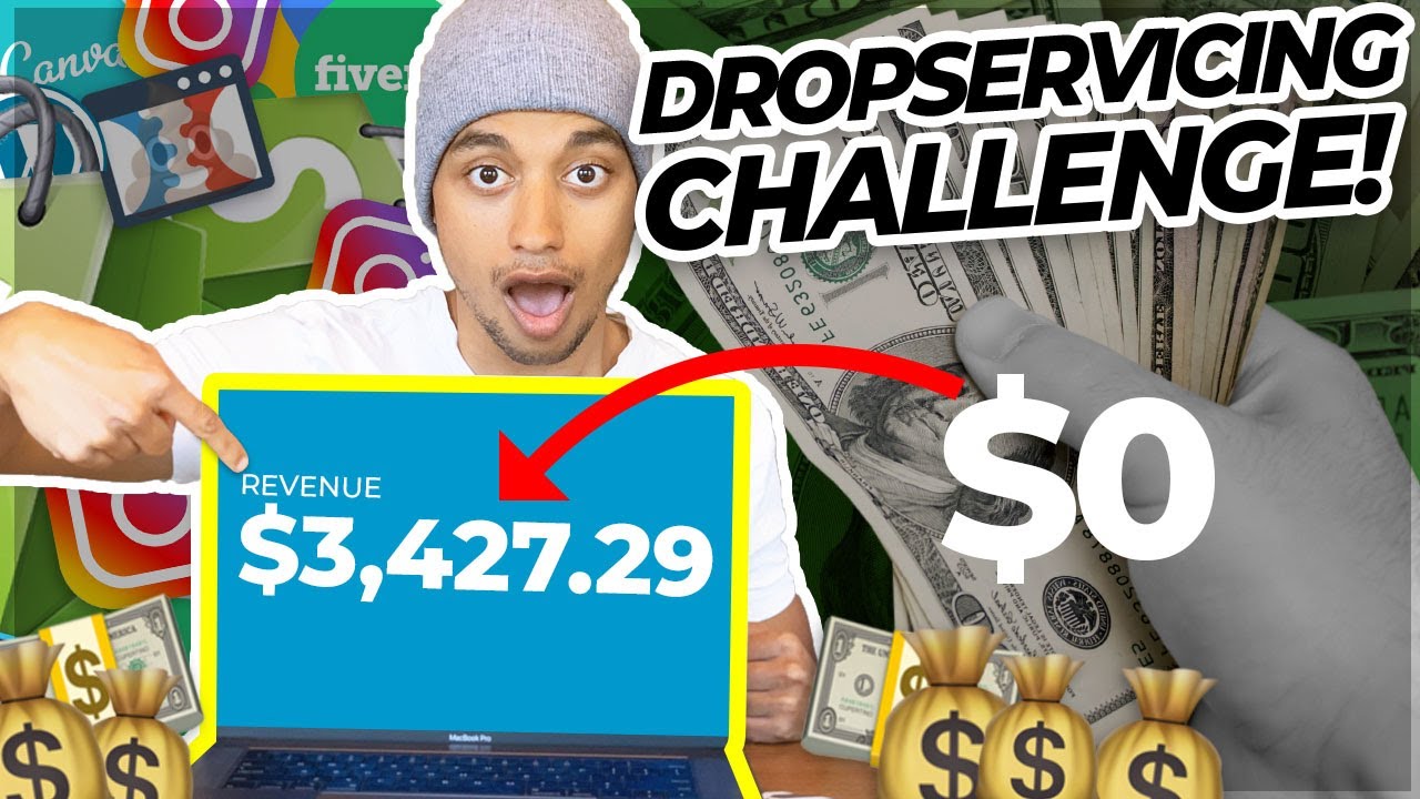 Drop Servicing $0-$1k CHALLENGE - Full Tutorial (Easier than dropshipping)