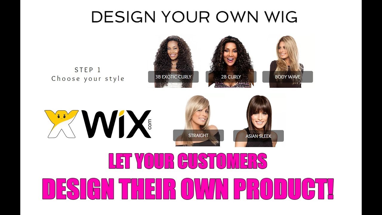 Let your customers "DESIGN YOUR OWN PRODUCT" in wix websites