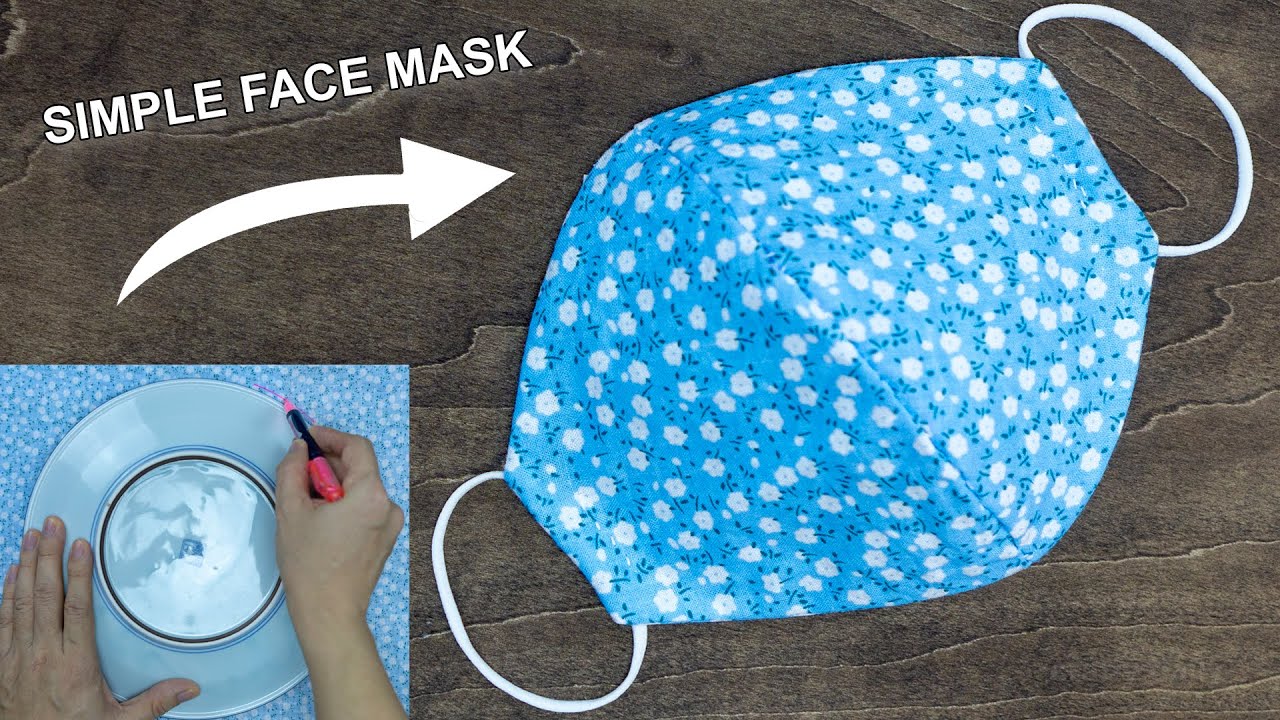 Do It Yourself Tutorials Make Fabric Face Mask at home 