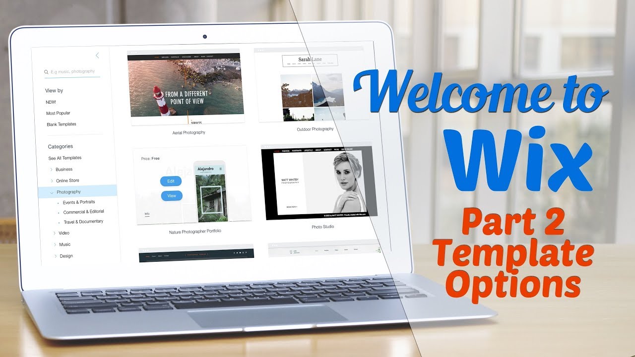 Welcome to WIX Part II: Template Options