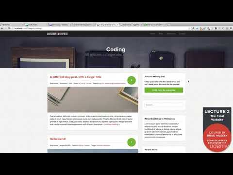 lecture 2: The Beautiful Final WordPress Website / Theme You Are Going To Build In This Course