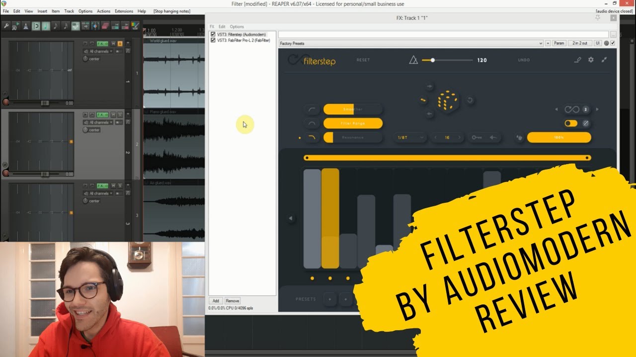 FILTERSTEP by Audiomodern - FREE plugin review