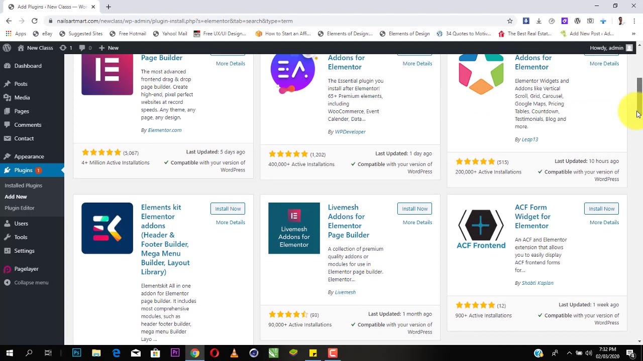 How to install elementor page builder for wordpress dieno digital